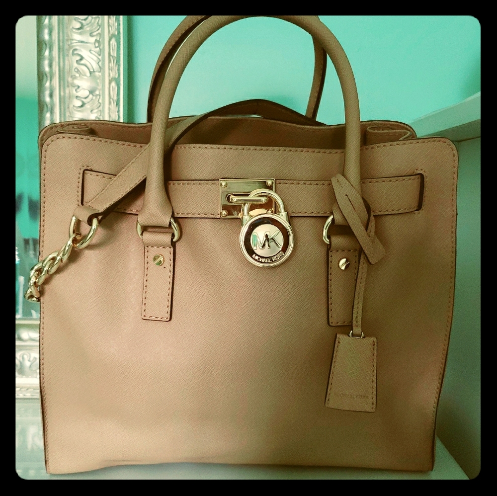 Michael Kors Hamilton Saffiano Leather Handbag